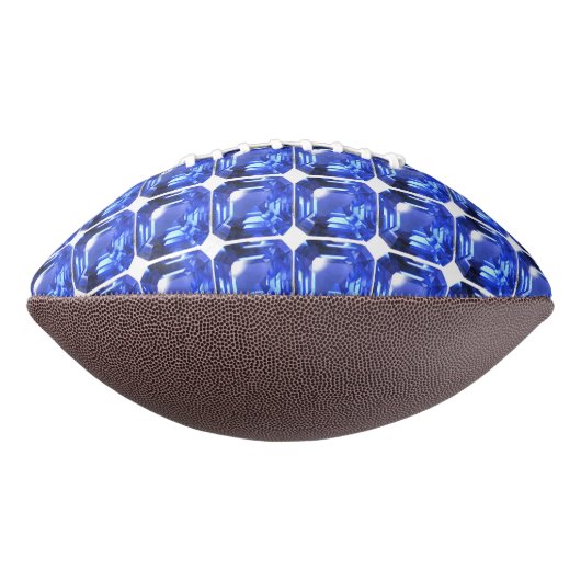 Blue Squarish Pattern Football (Gedreht 270)