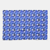 Blue Squarish Pattern Geschirrtuch (Horizontal)