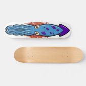 Blue Squiddy Skateboard (Horizontal)