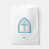 Blue Stached Glass First Communityfavorit Bag Geschenktütchen (Vorderseite)