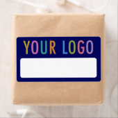 Blue Staff Name Stickers Labels mit Firmenlogo (Insitu)