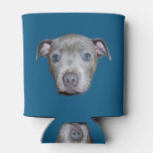 Blue Staffordshire Bull Terrier Face, Blue Dosenkühler (Rückseite)