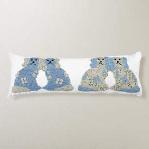 Blue Staffordshire Dogs Ginger Jars Lumbar Seitenschläferkissen