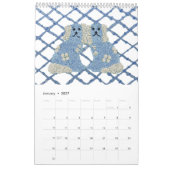 Blue Staffordshire Hogs Lattice Trellis Kalender (Jan 2027)