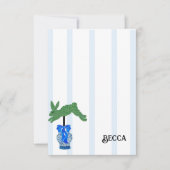 Blue Staffordshire Hunde Topiary Ginger Jar Jars Dankeskarte (Vorderseite)