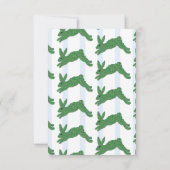 Blue Staffordshire Hunde Topiary Ginger Jar Jars Dankeskarte (Rückseite)