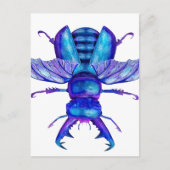 Blue Stag Beetle Postkarte (Vorderseite)
