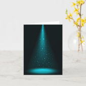 Blue Stage Spotlight Karte (Gelbe Blume)