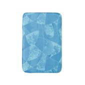 Blue Stain Glass Bath Mat Badematte (Vorderseite Vertikal)