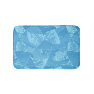 Blue Stain Glass Bath Mat Badematte