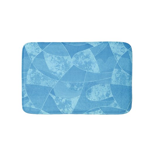 Blue Stain Glass Bath Mat Badematte (Vorderseite)