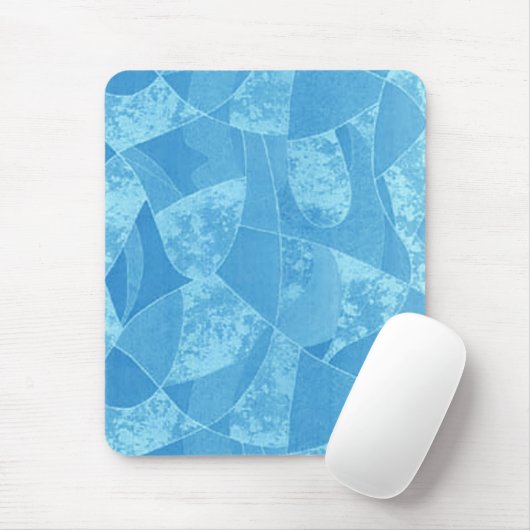Blue Stain Glass Mouse Pad Mousepad (Mit Mouse)