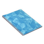 Blue Stain Glass Spiral Notebook Notizblock (Rechte Seite)