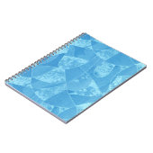 Blue Stain Glass Spiral Notebook Notizblock (Linke Seite)