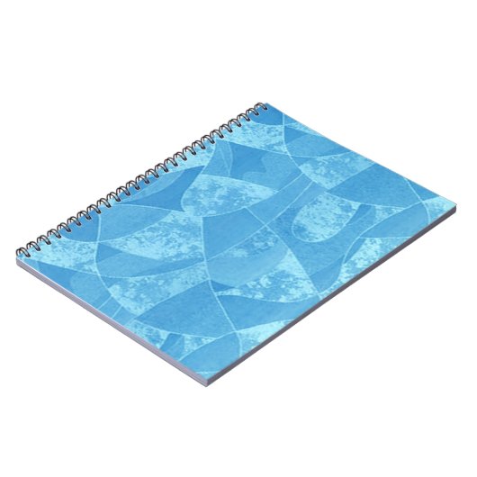 Blue Stain Glass Spiral Notebook Notizblock (Linke Seite)