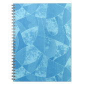 Blue Stain Glass Spiral Notebook Notizblock (Vorderseite)