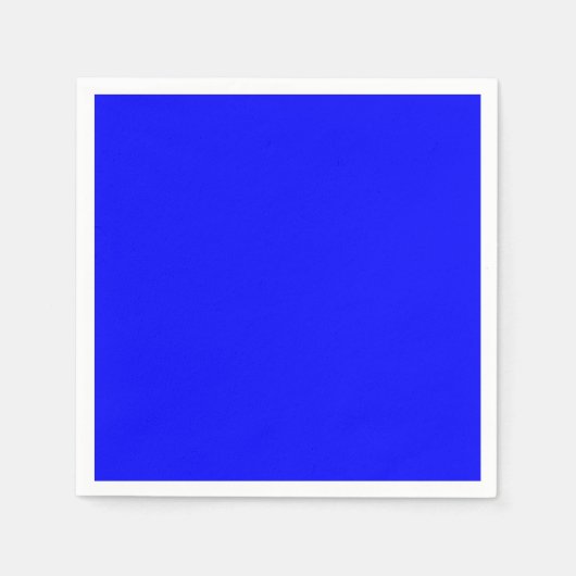 Blue Standard Cocktail Paper Napkin Serviette (Vorderseite)