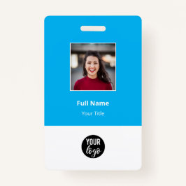 Blue Standard Corporate Employee Tags Ausweis