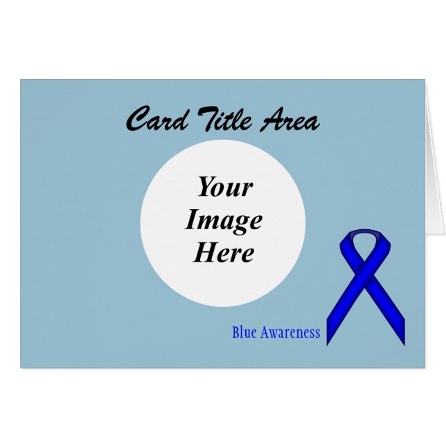 Blue Standard Ribbon Template von Kenneth Yoncich (Vorderseite (Horizontal))