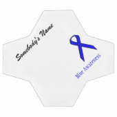 Blue Standard Ribbon Template von Kenneth Yoncich Fußball (Flach)