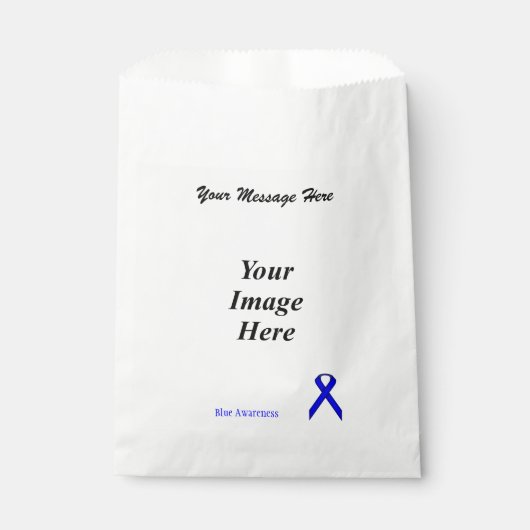 Blue Standard Ribbon Template von Kenneth Yoncich Geschenktütchen (Vorderseite)