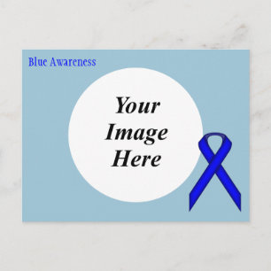 Blue Standard Ribbon Template von Kenneth Yoncich Postkarte