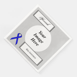 Blue Standard Ribbon Template von Kenneth Yoncich Serviette