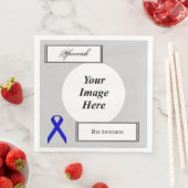 Blue Standard Ribbon Template von Kenneth Yoncich Serviette (Beispiel)