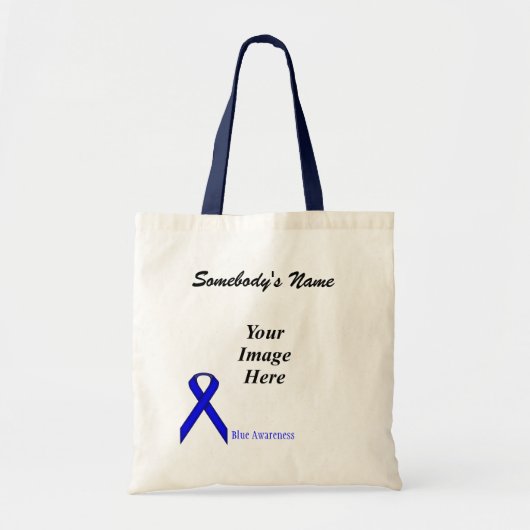 Blue Standard Ribbon Template von Kenneth Yoncich Tragetasche (Vorne)