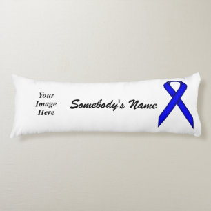 Blue Standard Ribbon Tmpl von Kenneth Yoncich Seitenschläferkissen