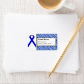Blue Standard Ribbon von Kenneth Yoncich Adressaufkleber (Insitu)
