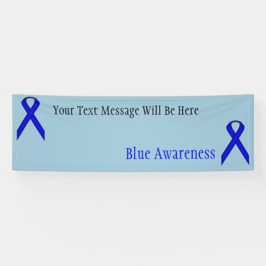 Blue Standard Ribbon von Kenneth Yoncich Banner (Horizontal)