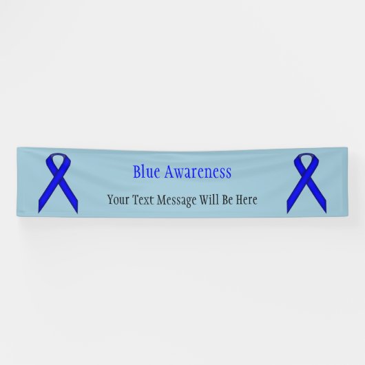Blue Standard Ribbon von Kenneth Yoncich Banner (Horizontal)