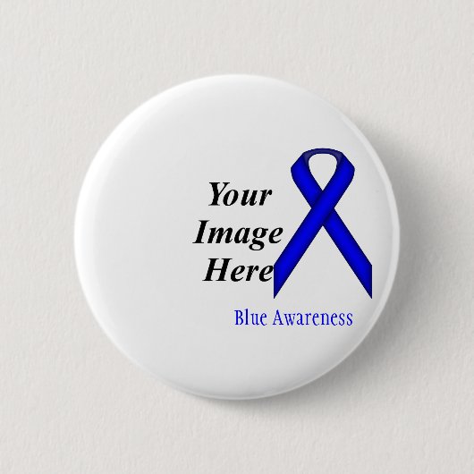 Blue Standard Ribbon von Kenneth Yoncich Button (Vorderseite)