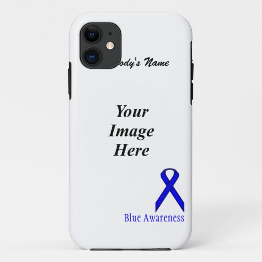 Blue Standard Ribbon von Kenneth Yoncich Case-Mate iPhone Hülle (Rückseite)