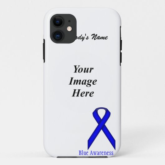 Blue Standard Ribbon von Kenneth Yoncich Case-Mate iPhone Hülle (Rückseite)