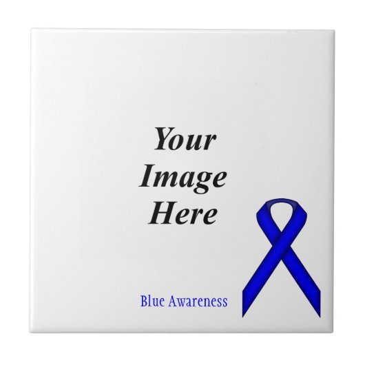 Blue Standard Ribbon von Kenneth Yoncich Fliese (Vorderseite)