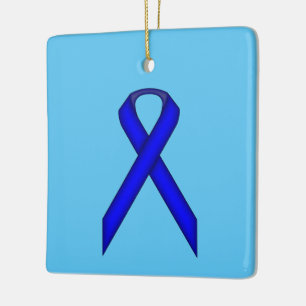 Blue Standard Ribbon von Kenneth Yoncich Keramikornament