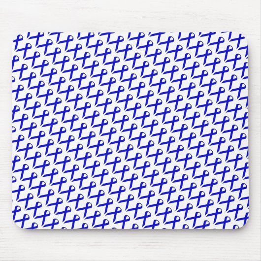 Blue Standard Ribbon von Kenneth Yoncich Mousepad (Vorne)