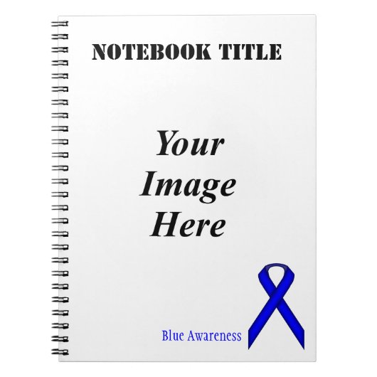 Blue Standard Ribbon von Kenneth Yoncich Notizblock (Vorderseite)
