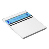 Blue Standard Ribbon von Kenneth Yoncich Notizblock (angewinkelt)