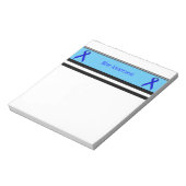 Blue Standard Ribbon von Kenneth Yoncich Notizblock (Rotiert)