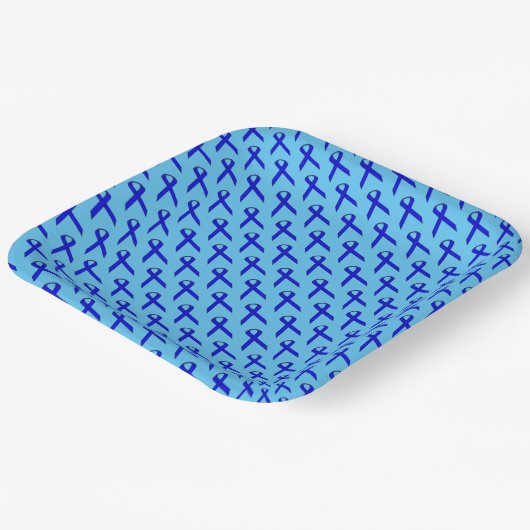 Blue Standard Ribbon von Kenneth Yoncich Pappteller (Gewinkelt)