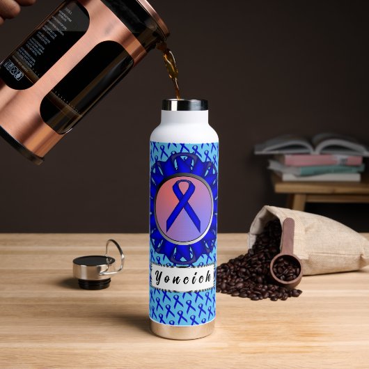 Blue Standard Ribbon von Kenneth Yoncich Trinkflasche (Kaffee)
