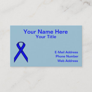 Blue Standard Ribbon von Kenneth Yoncich Visitenkarte