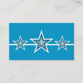 Blue Star 3 Sterne Visitenkarte