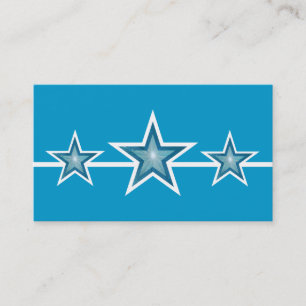 Blue Star 3 Sterne Visitenkarte