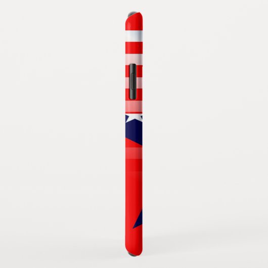 Blue Star American Flag Case-Mate iPhone Hülle (Hinten/Rechts)