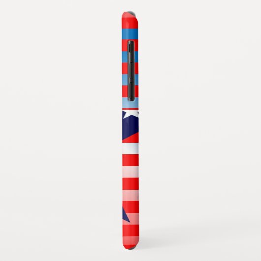 Blue Star American Flag Case-Mate iPhone Hülle (Hinten/Links)