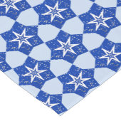 Blue Star Art Holiday Cloud Table Runner Kurzer Tischläufer (Ecke)